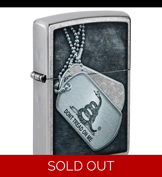 Don't Tread On Me Dog Tag Zippo